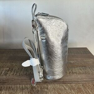 Beis X Chipotle Burrito Crossbody Bag Silver Foil Collab Insulated Limited Ed